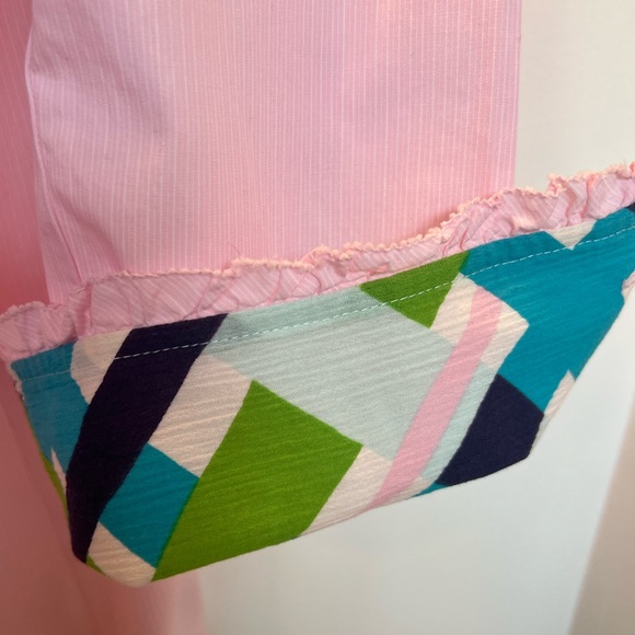 Lilly Pulitzer Button-down. Light-Pink. Patterned Cuff. - Picture 5 of 6